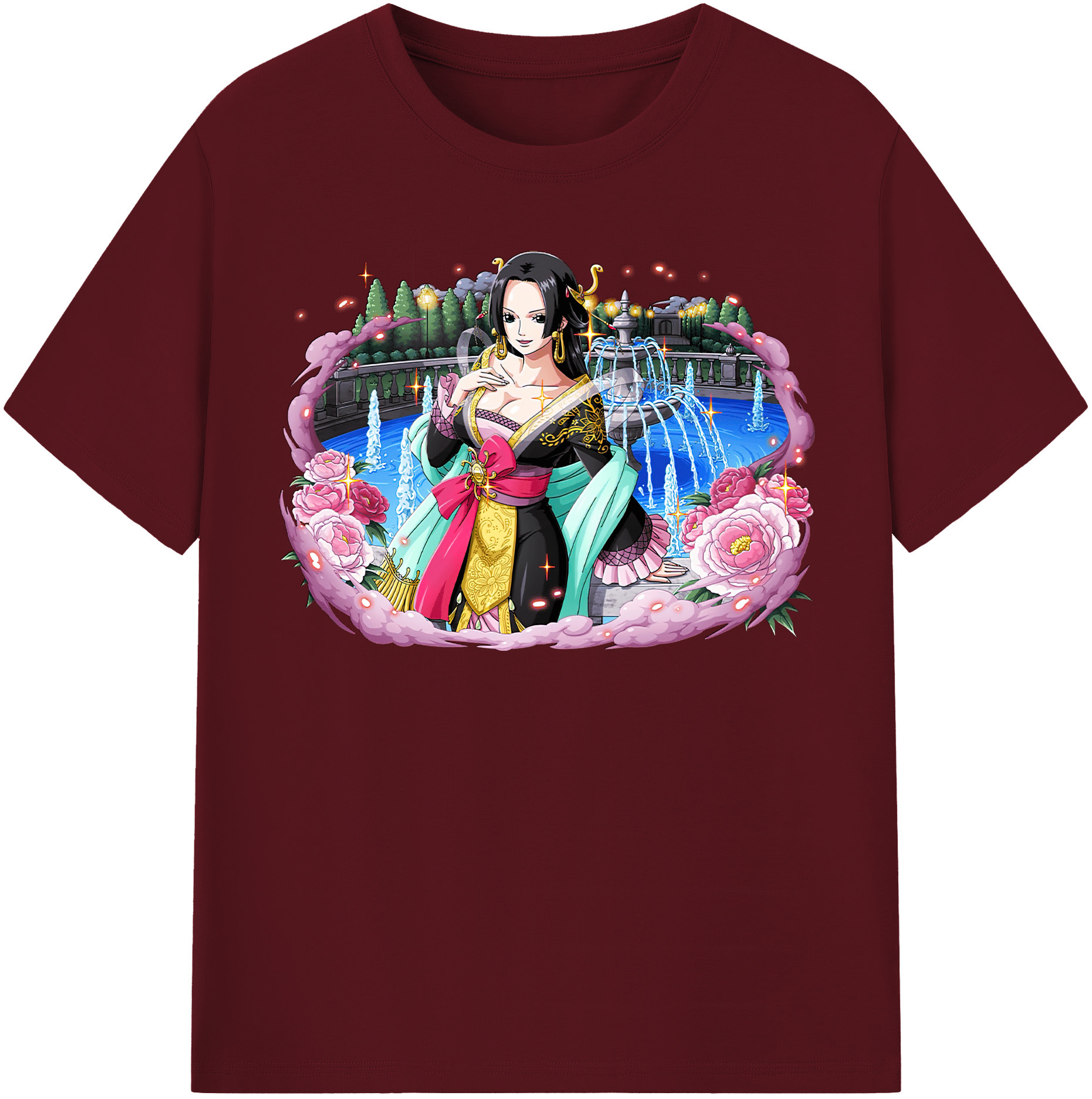 ワンピース ボア・ハンコック ONE PIECE Boa·Hancock 綿100％半袖Tシャツ（フロントプリント）